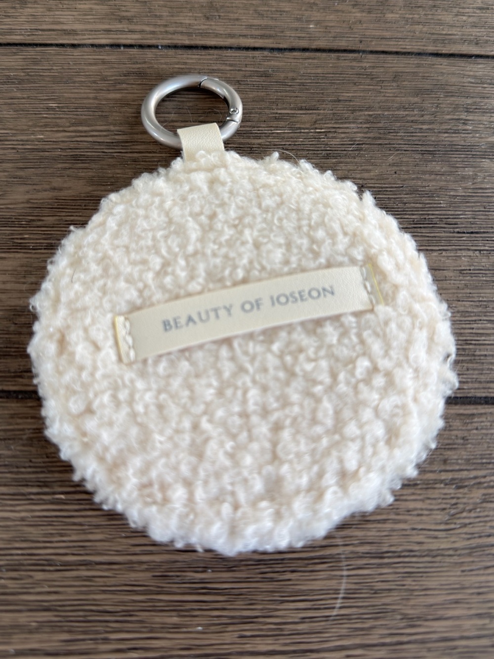 Beauty of Joseon Cream Sherpa Round Keychain Accent
